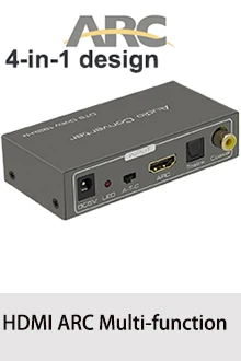 Совместим с HDMI 2,0 аудио экстрактор 5,1 ARC HDMI аудио экстрактор сплиттер HDMI к аудио экстрактор оптический TOSLINK SPDIF
