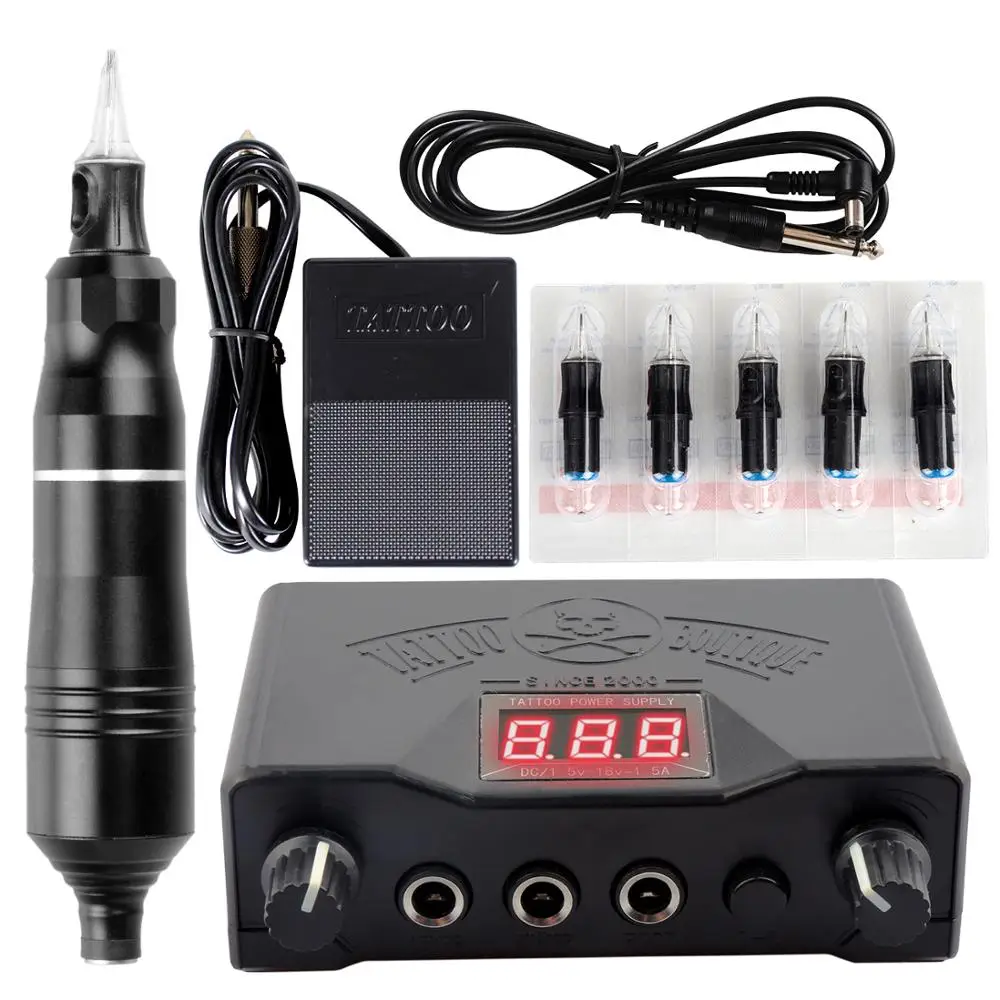 

Professional Tattoo Kit Set Permanent Makeup Kit Rotary Machines Tattoo Power Supply Tattoo Foot Switch Complete Tattoo Body Art