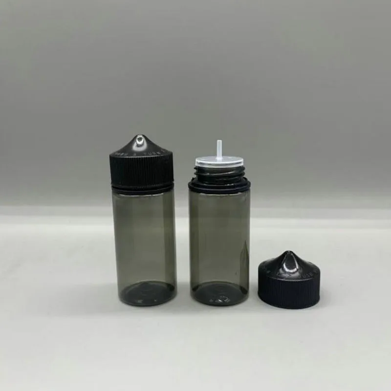 50pcs 30ml/60ml/100ml/120ml Black PET Plastic Empty Dropper Liquid Eye Water Bottles Long Tips Cap e juice Oil Pen Drops Bottle