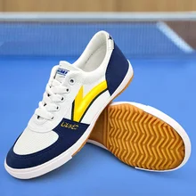 Zapatillas de tenis de mesa profesionales Unisex, antideslizantes, transpirables, para entrenamientos deportivos
