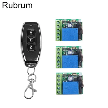 

Rubrum 433Mhz Universal Wireless Remote Switch DC 12V 1CH RF Relay Receiver Module and RF Transmitter 433 Mhz Remote Controls