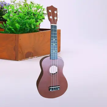 

21'' Uke Ukulele Hawaii Guitar Coffee 12 Frets Musical