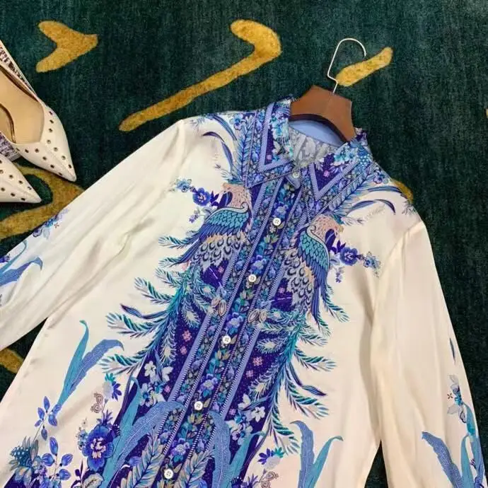 AH11425, модные женские блузки и рубашки,, Подиумные, Роскошные, известный бренд, Европейский дизайн, вечерние, стильная женская одежда