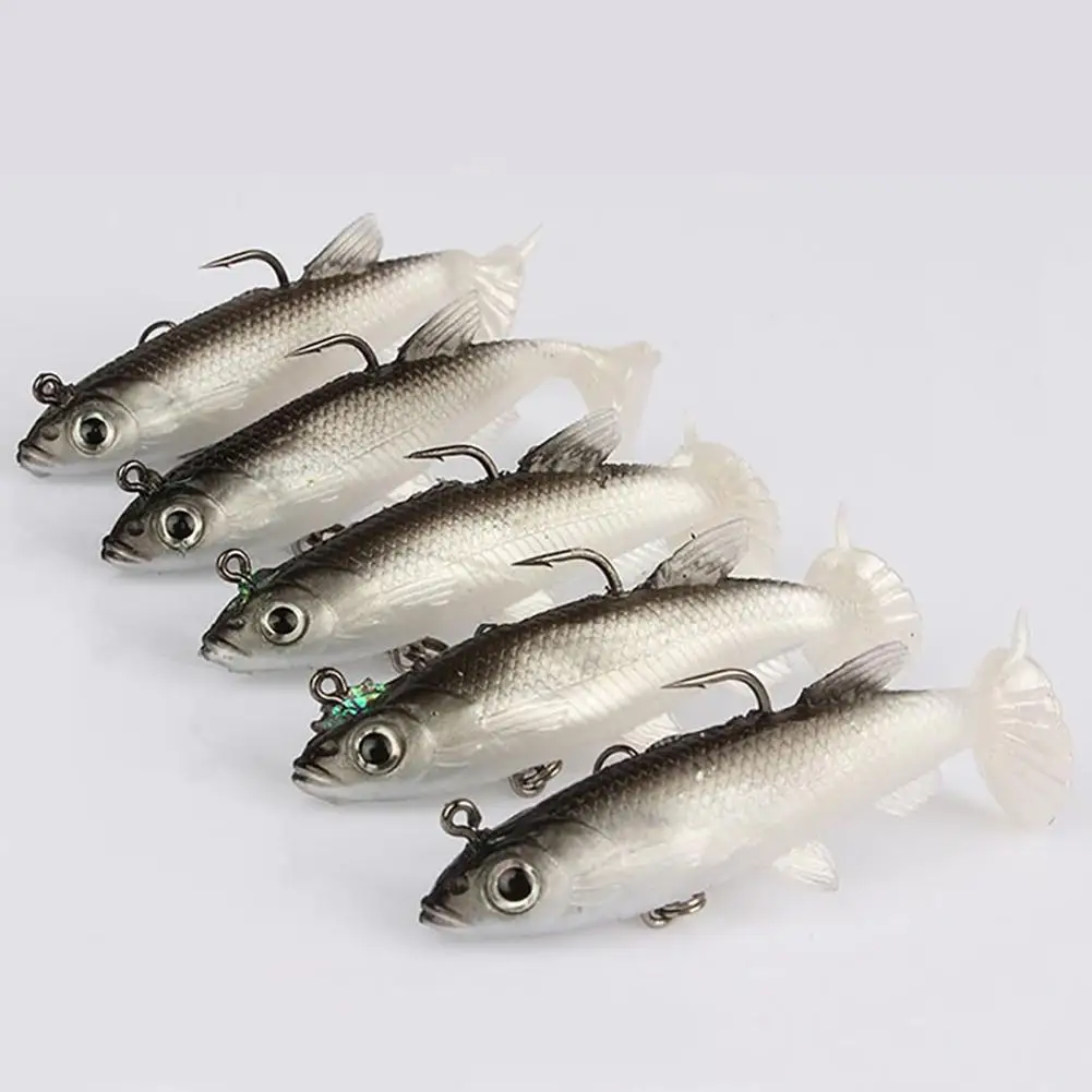 1Pc 8cm Life-Like Fishing Bait Quality Minnow Fishing Lure 3D Eyes Plastic Hard Bait Tackle Artificial Jig Wobblers Fishing Bait 2