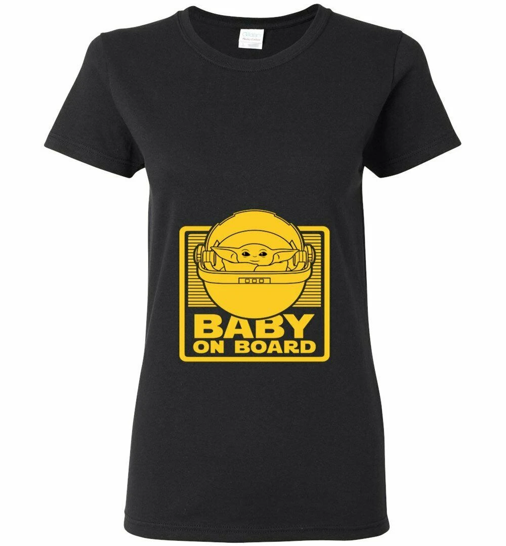 Bebe Yoda Star Wars Bebe A Bord Maternite Enceinte T Shirt Aliexpress
