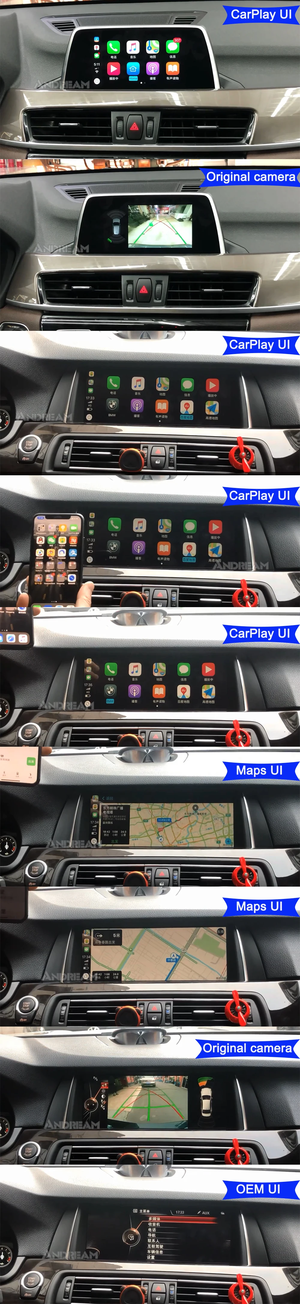 Excellent Wireless CarPlay Android Auto Interface BOX for BMW 4 5 Series F32 F33 F36 F10 F11 F07 GT NBT system Mirrorlink IOS 1