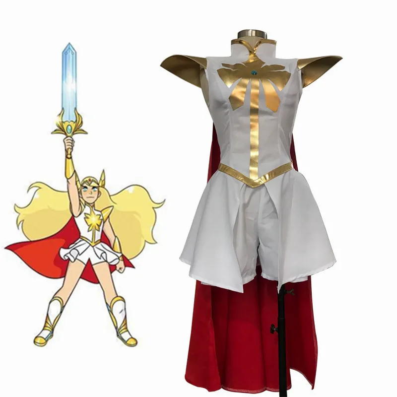 

She-Ra and The Princesses of Power She-Ra/Princess Cosplay Costume Adora Uniforms Dress Kids Halloween Suits Outfits Custom Made