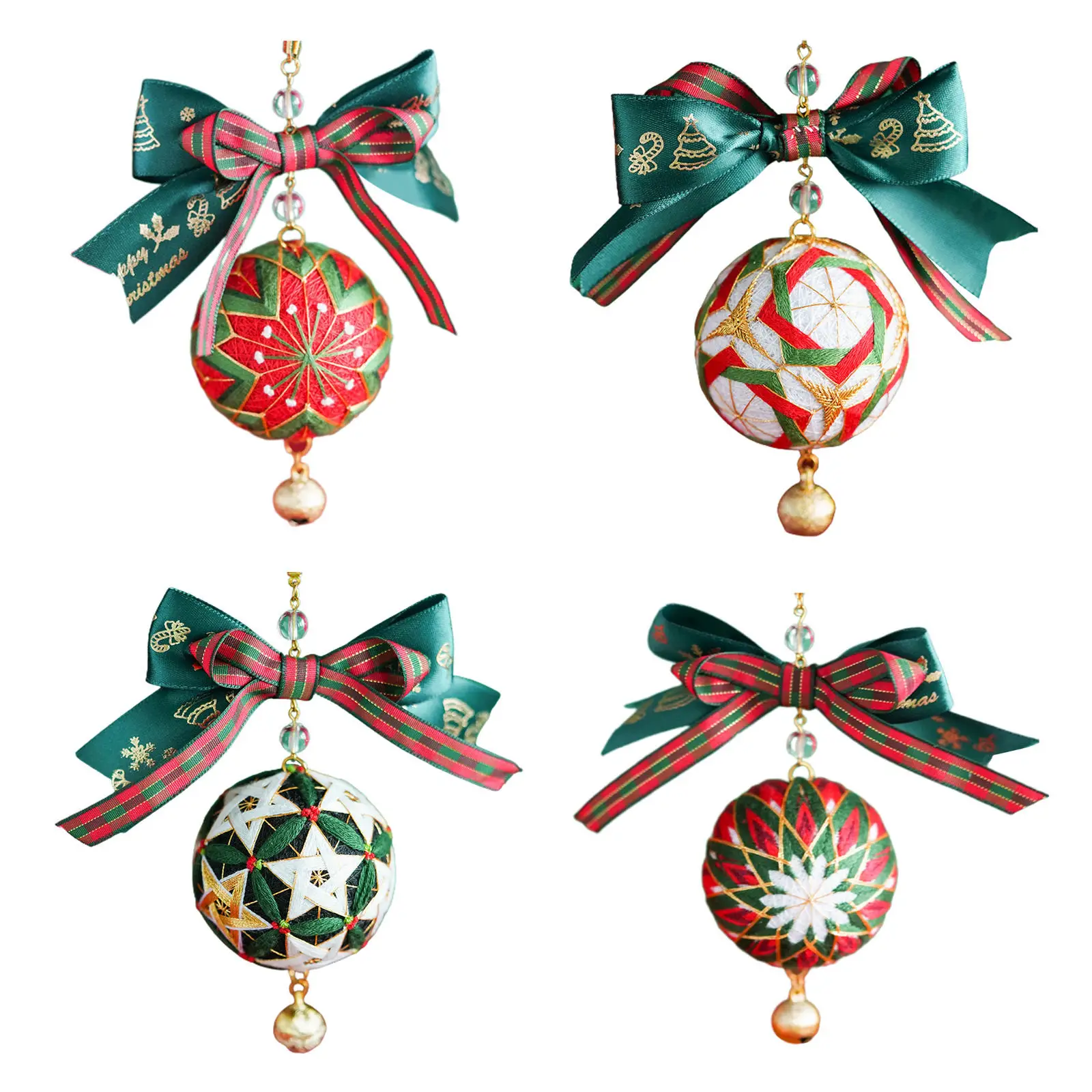 Temari Balls Handmade Floral Needles Threads Tools for Kids Adults Starter