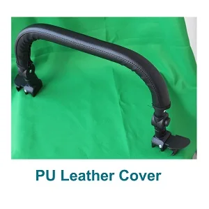 PU leather cover Новинка, подлокотник, аксессуары для детской коляски, регулируемые поручни из искусственной кожи для babyzen YOYO Bugaboo Bee5, коляска - Цвет: PU leather cover