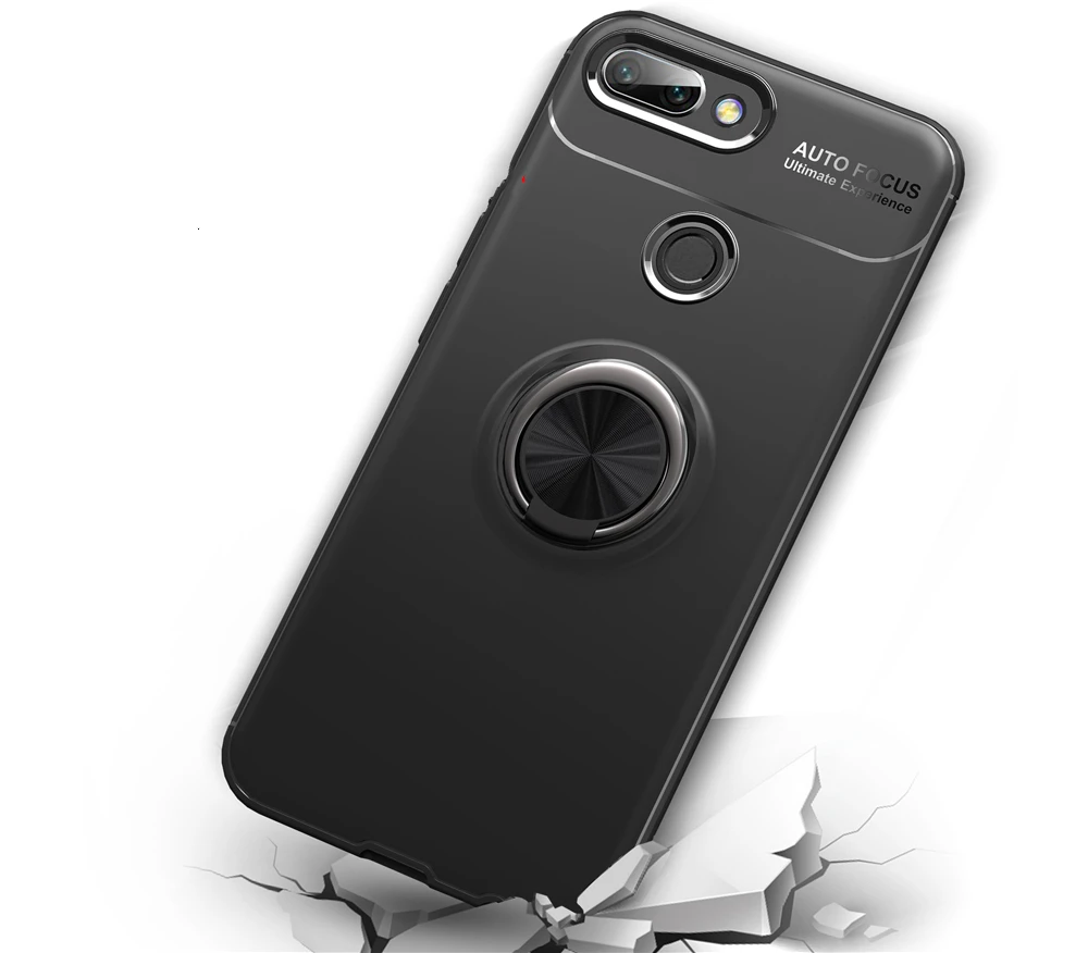 Новый чехол для Huawei Honor Play4 Play3 противоударный мягкий из ТПУ с магнитным кольцом на