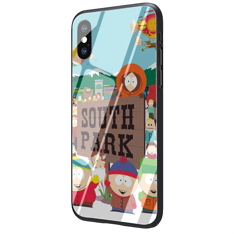 G3 EWAU аниме Southpark чехол из закаленного стекла для телефона для iphone 5 5s SE 6 6s 7 8 plus X XR XS 11 Pro Max - Цвет: G3