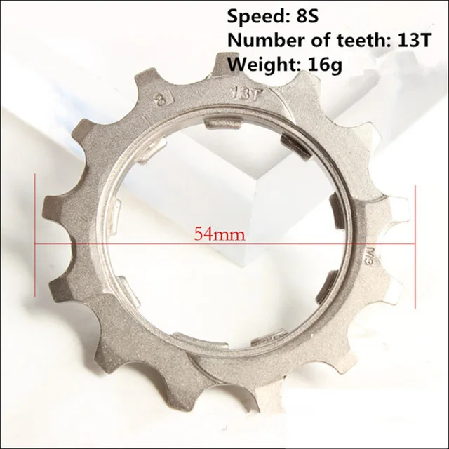 Высококачественный Кассетный Маховик для горного велосипеда 8S 11 T-19 T полный спектр запчастей для маховика, совместимых с SHIMANO/SRAM/sunracing - Цвет: 8S 13T