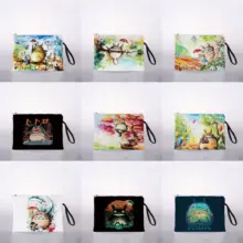 Cartoon Anime Cosmetic Bag Waterproof Printing Fashion Turtle Leaf Toilet Bag Customized Travel Clutch