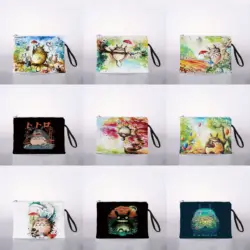 Cartoon Anime Cosmetic Bag Waterproof Printing Fashion Turtle Leaf Toilet Bag Customized Travel Clutch