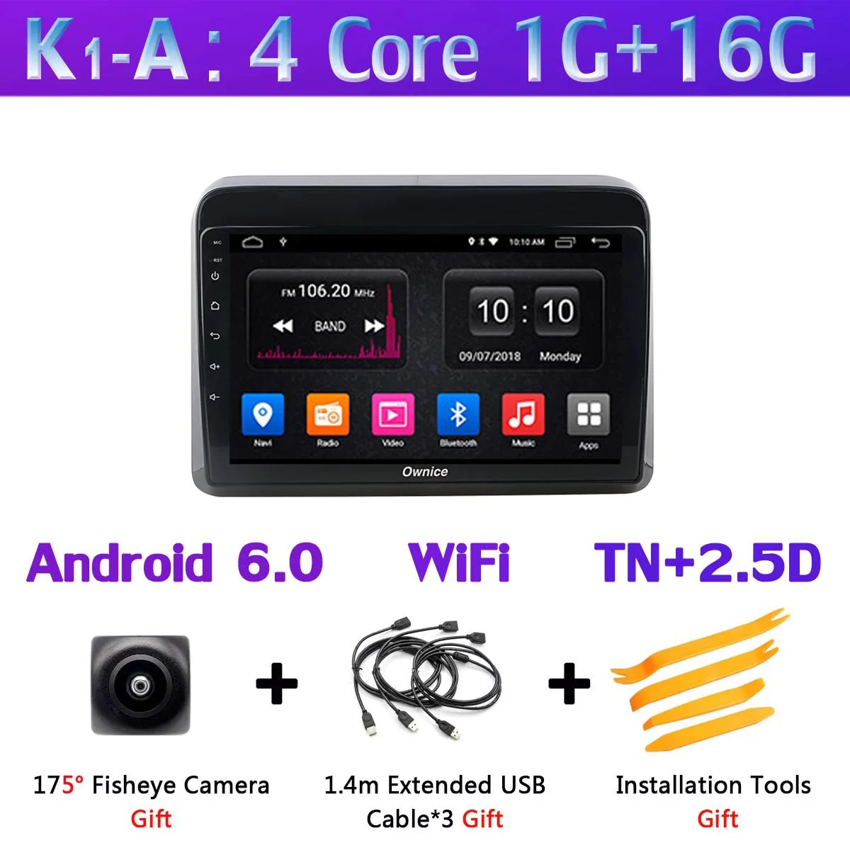 360 ° Pano ram ic 4G wifi Android 9,0 4G ram+ 64G rom головное устройство DSP CarPlay gps радио Автомобильный плеер для Kia Suzuki Ertiga автомобиль - Цвет: K1-A