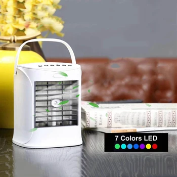 

Air Cooler USB Conditioning Mini Desktop Air Conditioner Cooling Fan Spray Humidifier Bluetooth Speaker Personal Space Cooler