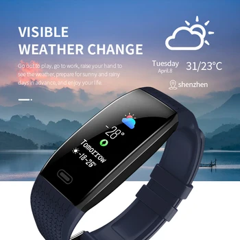 

Smart Bracelet T5 temperature monitoring Bracelet Color Screen Sport Pedometer Watch Fitness Traker Bluetooth Waterproof