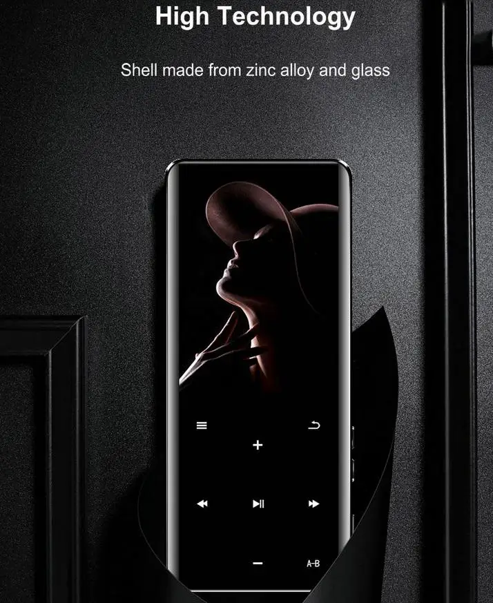 2,4 дюймов MP4 плеер портативный Bluetooth MP3 мультимедиа MP 4 тонкий сенсорный экран FM Радио Видео HiFi плеер