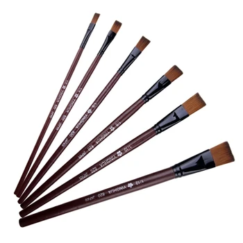 

New 6PCS/SET Artist Paint Brush Set Nylon Hair Watercolor Acrylic Oil Painting Supplies