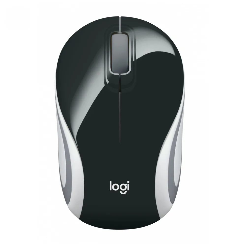 Мышь беспроводная Logitech M187 Mini Mouse, Black(черная, оптическая, 1000dpi, 2.4 GHz/USB-ресивер, сверхпортативная