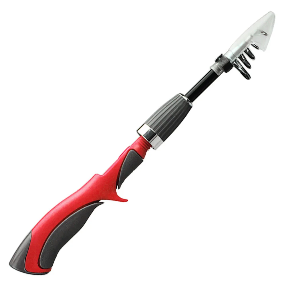 Fibra de Carbono Vara de Pesca Vara de Pesca com Carretel Equipamento de Pesca Superhard Barco Gelo Mosca Isca com Carretel Alça Curta Conjunto 1.4m 13 pesca com carretel alça curta vara de