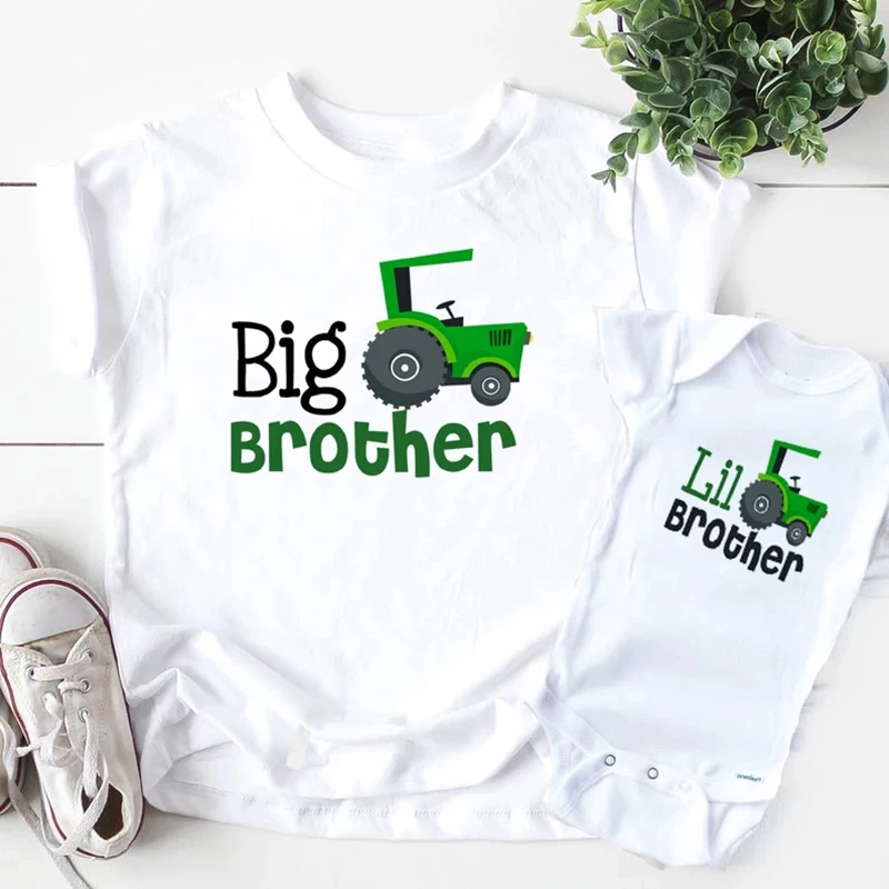 1PC Big Brother Little brother siblings matching Shirts Personalized dinosaur tops big brother little matching outfits matching tshirts matching outfit kids t shirt