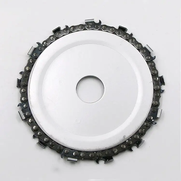 

DishyKooker Wood Carving Disc Woodworking Chain Grinder Chain Saws Disc Chain Plate Tool for 115MM Angle Grinding 4.5 inch