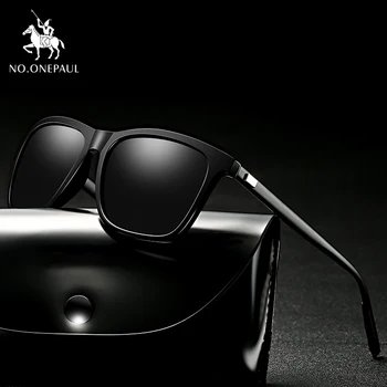 

NO.ONEPAUL NEW Polarized Goggle UV400 Fishing Eyewear Men Metal Sunglasses Men Driving Square Style Sun Glasses Male
