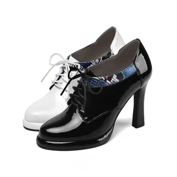 

To buy 2020 new Europe and the United States women's round head catwalk coarse high fashion shoes with beef tendon soles