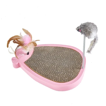 

Pink Cat Toys Pet Cat Sisal Cat Scratching Board Cat Grinding Nail Scraper Mat