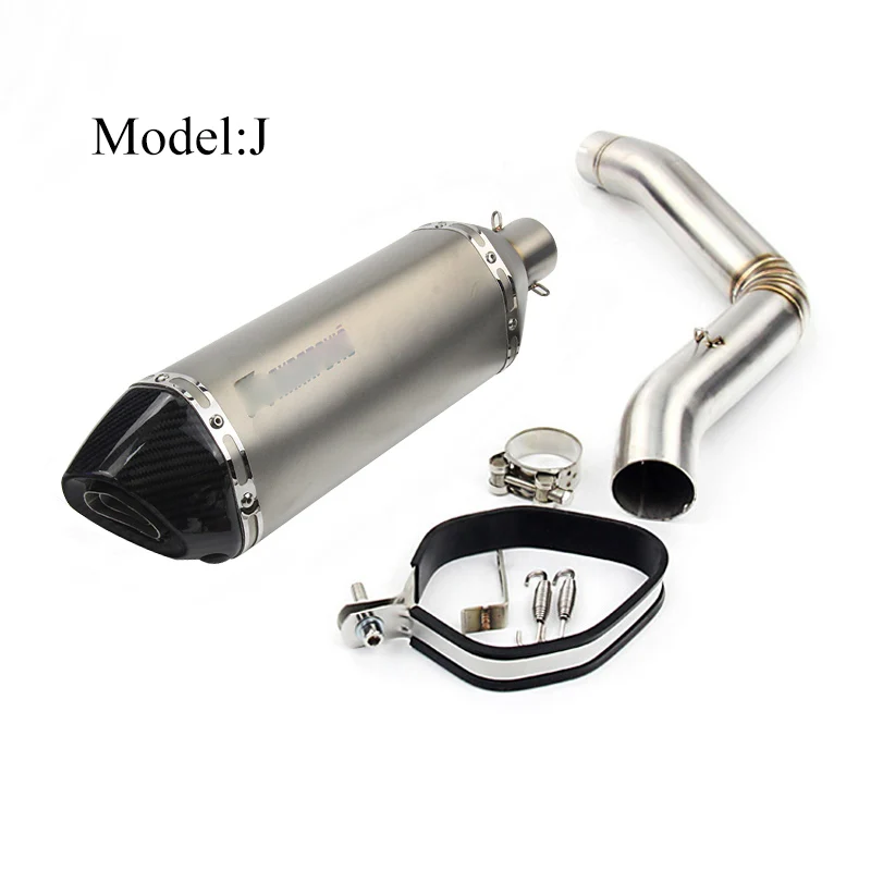 TRK502 комплект глушителя для мотоцикла Benelli trk 502 Exhasut Mid Link Соединительная труба выхлопная труба с DB Killer - Цвет: J