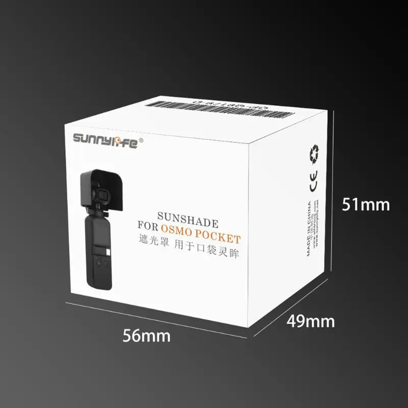 Бленда объектива Защитная крышка Солнцезащитный козырек для DJI OSMO Карманный ручной карданный камера LX9A