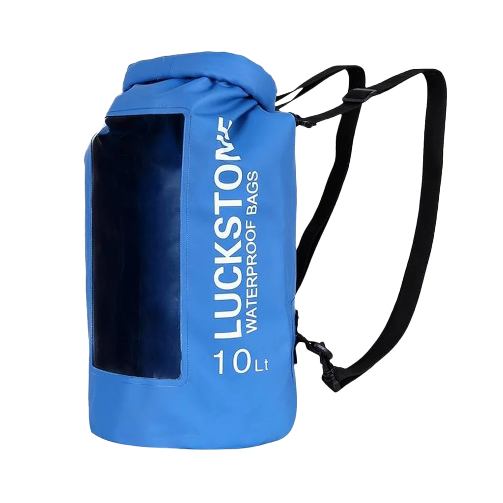 Blue 10L 10л Водонепроницаемый сухой мешок рюкзак для пляжа каяк каноэ Рыбалка Кемпинг Водонепроницаемый сухой мешок Каякинг мешок - Цвет: Blue 10L