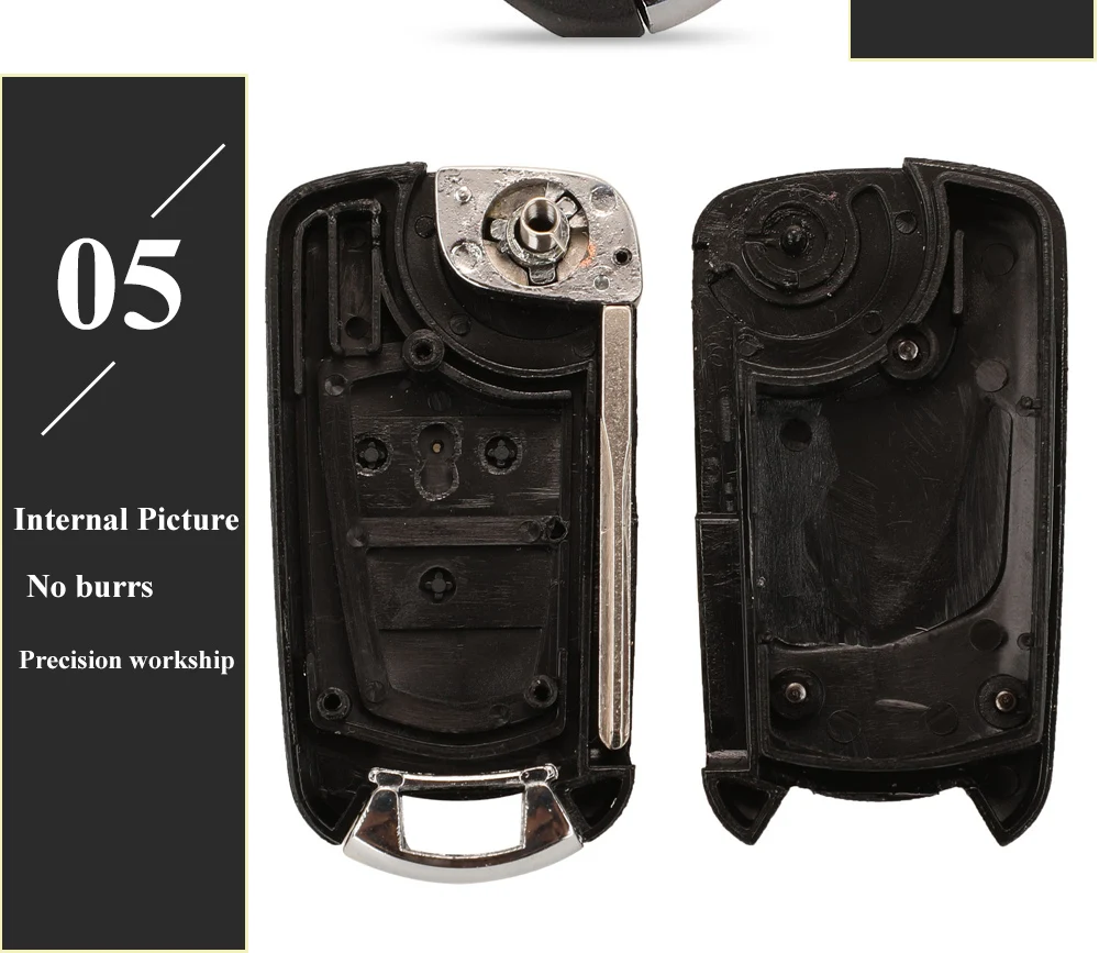 Keyforkess 10 pezzi 3 pulsanti telecomando modificato Flip Car Key Shell per Opel VAUXHALL Vectra Astra Zafira HU100/HU43/Hu46/YM28 Fob Case - H66e2f300065e49fc9c3ea9c915f17f25p