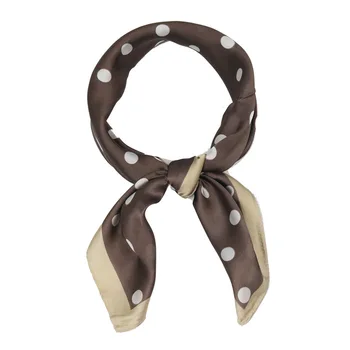 

Polka Dot Small Square Scarf Women's Korean Style Printed Silk Satin Spring and Summer Scarf Women