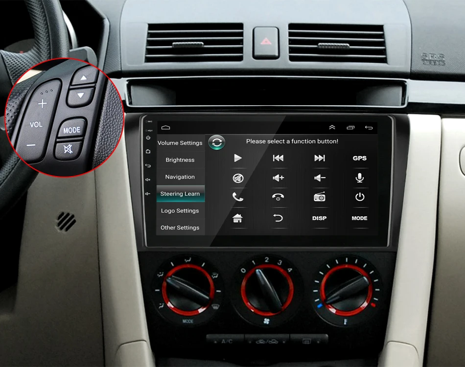 Vtopek Android автомагнитола gps навигация авто стерео для Mazda 3 2004-2009 Мультимедиа Видео плеер 2 din DSP 2G+ 3 2G сенсорный экран
