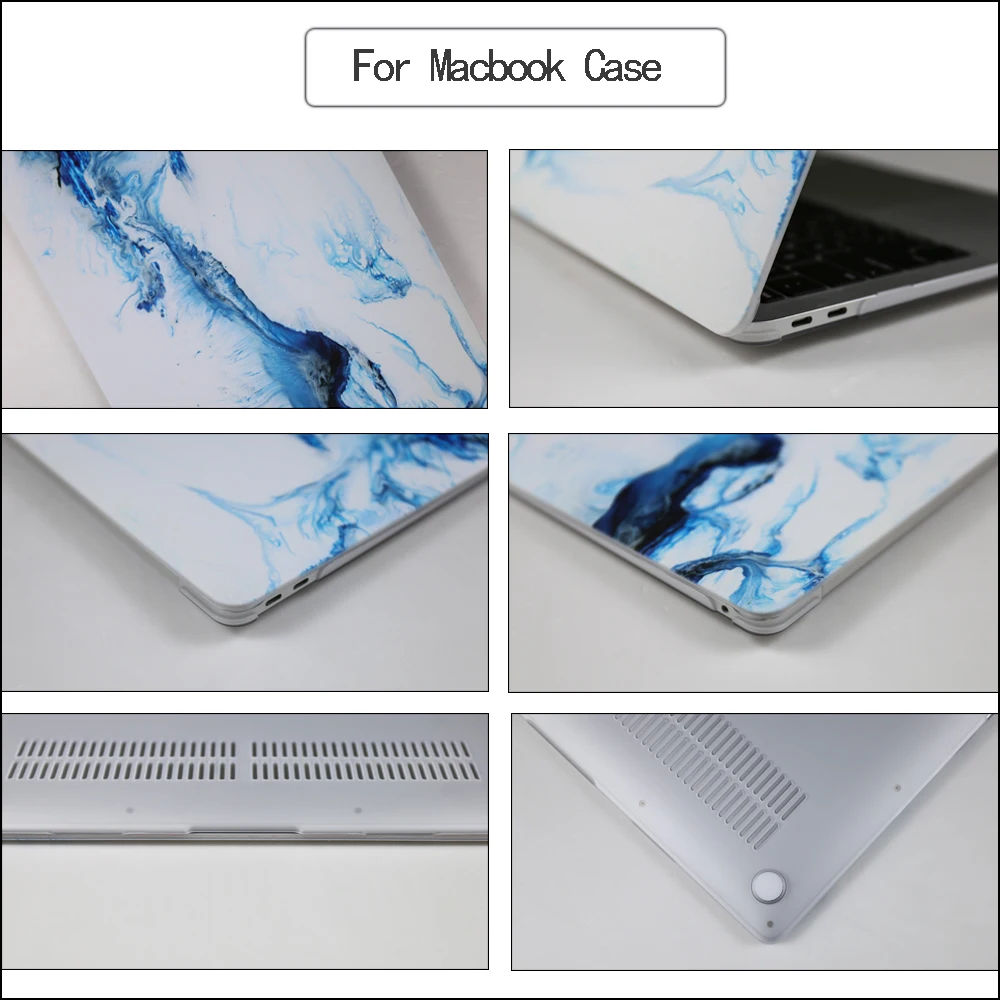 Мраморный Жесткий Чехол для ноутбука Macbook Pro 13 M1 чехол A2289 A2251 16 15 12 Touch ID Air A2179