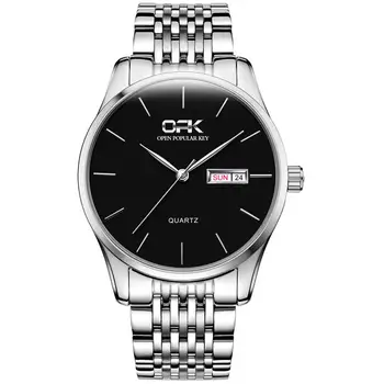 

2020 NEW OPK Watch Men Casual Sport Calendar Waterproof Stainless Steel Quartz Watches for Men Clock Fashion Wristwatch
