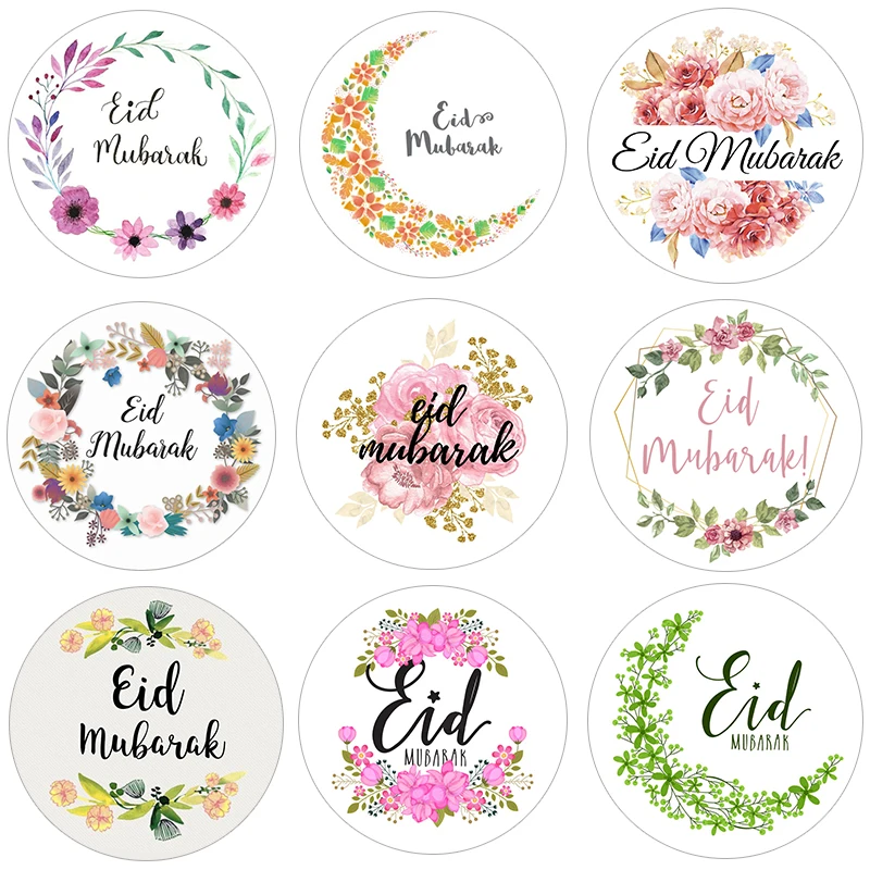 Paper-Sticker Decoration-Supplies Gift Eid Mubarak Muslim Eid Al-Fitr Islamic Lable-Seal