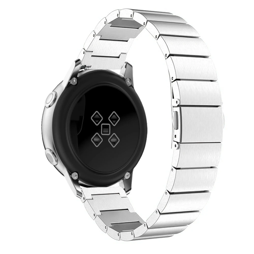 Silver Сменный ремешок для часов из нержавеющей стали для Galaxy Watch 42 мм gear S2 Смарт-часы для samsung Galaxy Watch Активный браслет - Цвет ремешка: Silver