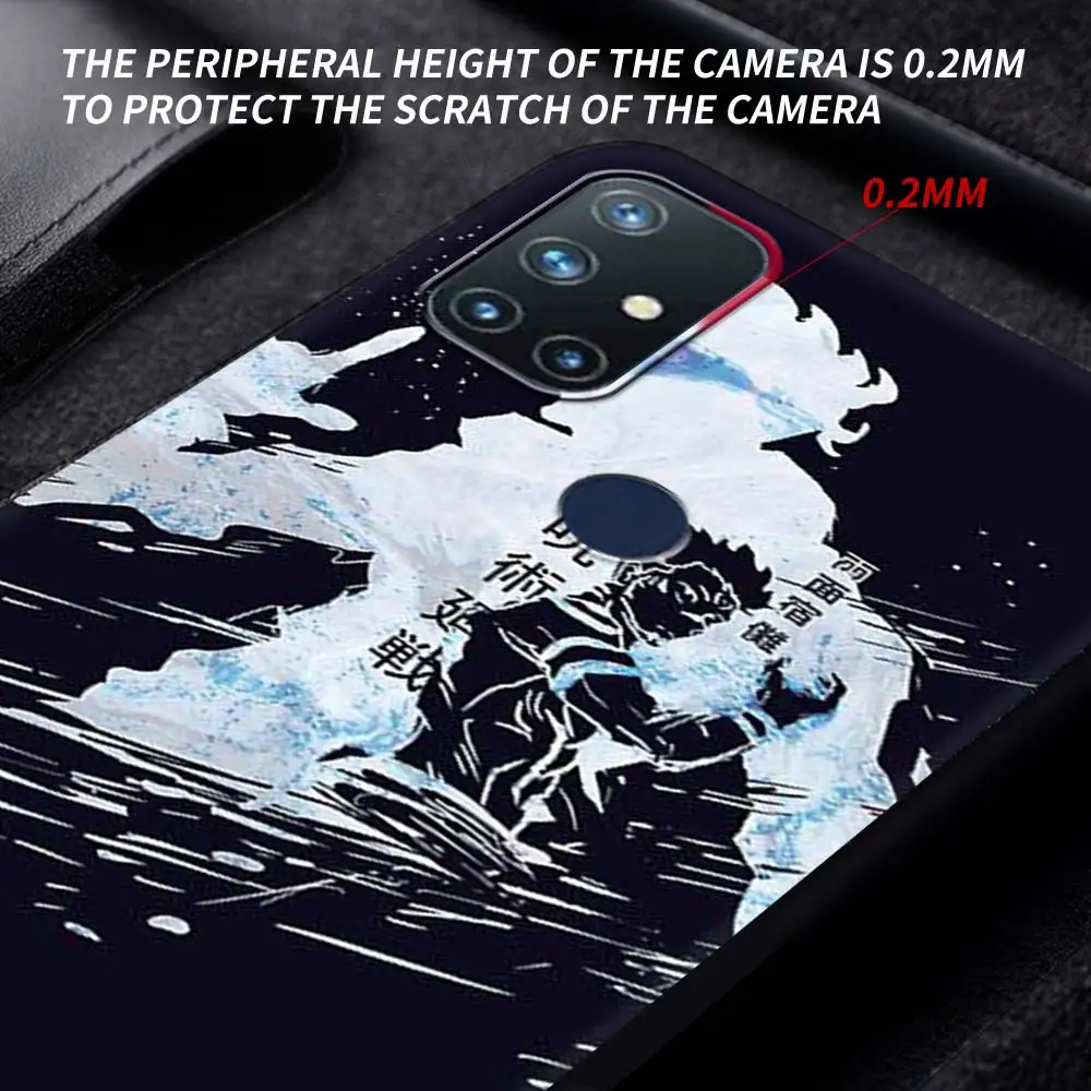 For OnePlus 8 Nord 7Pro Case For One Plus Z N10 5G 8T 7 Pro n100 7T 6T Full Protection Soft Phone Cover Jujutsu Kaisen Anime Sac