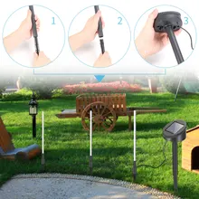 5/8 шт. Солнечный Мощность люминесцентная лампа акриловые балясины пузырь уличная газонная лампа садовый коридор украшения Ландшафтные лампы