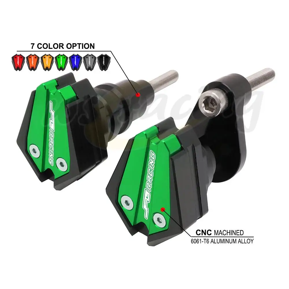 Мотоцикл CNC алюминиевая рама слайдер защита от ударов для KAWASAKI ZX6R zx6r 2005 2006 Спорт