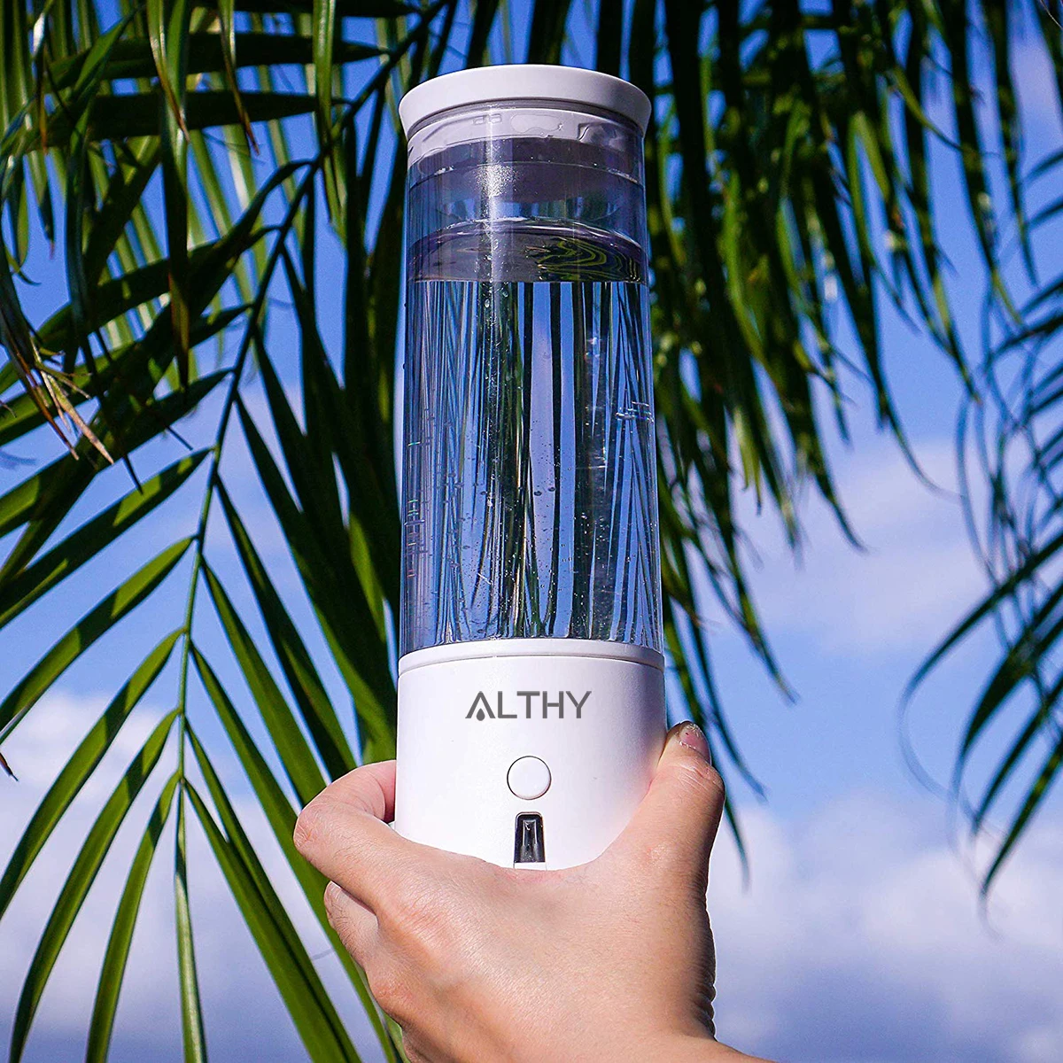  ALTHY SPE PEM Hydrogen Rich Water Generator Bottle lonizer H2 Maker Electrolysis Cup Anti-Aging Por