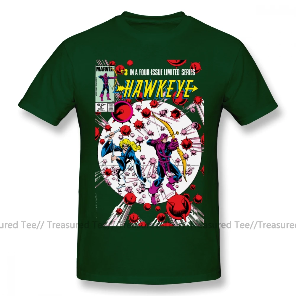 Hawkeye/футболка с надписью «Beat The Odds», Милая футболка с графическим рисунком, хлопковая футболка с коротким рукавом для мужчин, большая модная футболка - Цвет: Dark Green