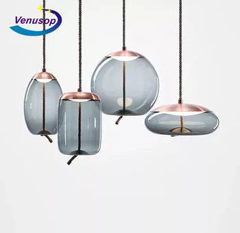 

japan hanging ceiling lamps glass ball LED pendant lights Home Decoration E27 Light Fixture living room