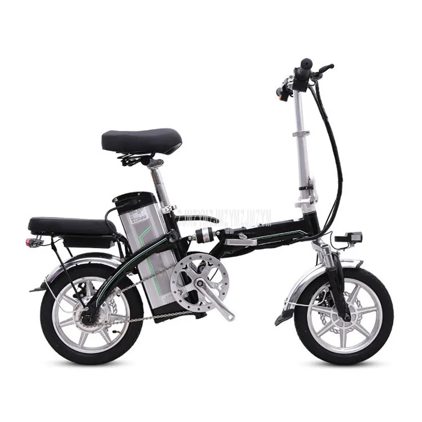 Top Mini Bike Folding Electric Bike 14inch Wheel 240W Motor E Bike Electric Bicycle Scooter Two Seat 48V 10AH/12.5AH Lithium Battery 4