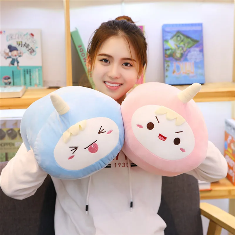

Down Cotton Cartoon Crocodile Unicorn Hand Warmers Animal-Intervene Pillow Claw Machine Doll Pink Pig wu shou
