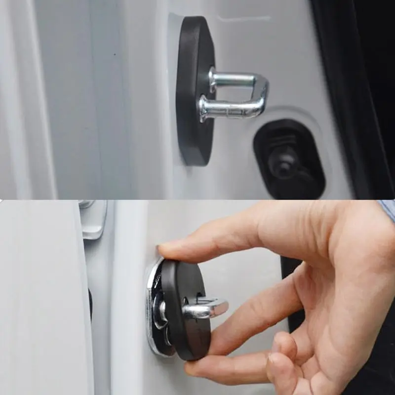 Крышка дверного замка автомобиля защитная декоративная дверь для Skoda Octavia A7 Fabia Rapid Superb