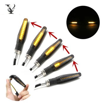 

2 Pcs LED Turn Signals Light for Motorcycle 12 lamp beads 12V Waterproof Indicator Flasher Super Bright